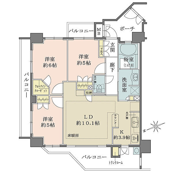 間取りを拡大表示