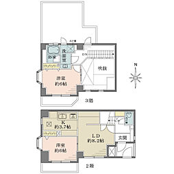 ガーデンホーム戸越銀座 2LDKの間取図画像