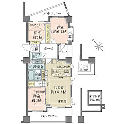 アトラスシアンズ東戸塚 3LDKの間取図画像