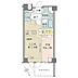 間取り：廊下面積を抑え有効スペースを確保した間取り。