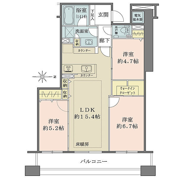 間取りを拡大表示