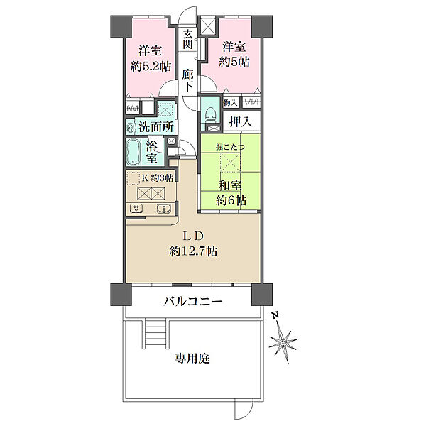 間取りを拡大表示