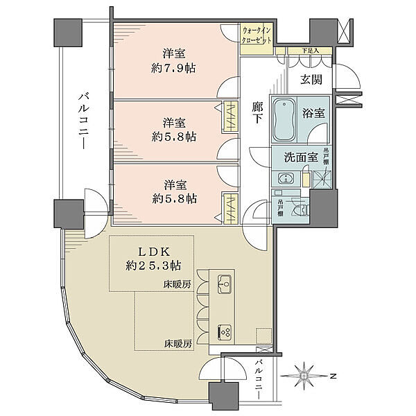 間取りを拡大表示