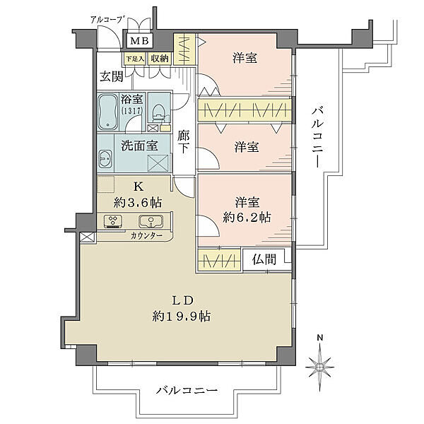 間取りを拡大表示