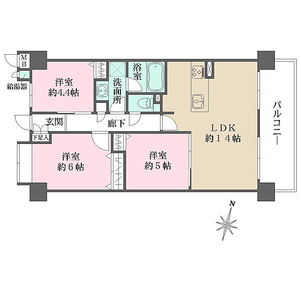 間取りを拡大表示