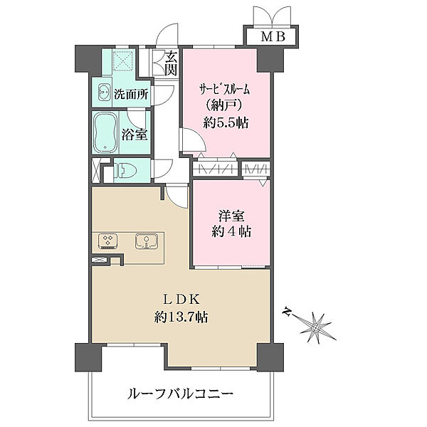 間取りを拡大表示