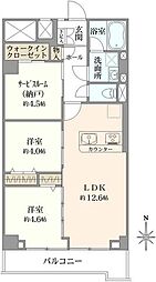 ハイホーム本陣 2SLDKの間取図画像