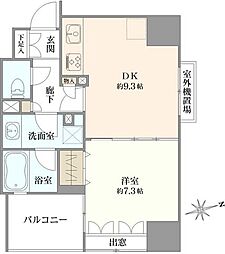 アルシオン浅草国際通り 1DKの間取図画像
