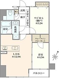 マイキャッスル水天宮前壱番館 1SLDKの間取図画像