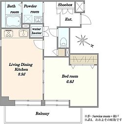 間取図画像 1LDK