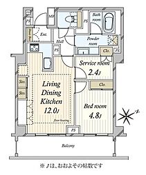 間取図画像 1SLDK
