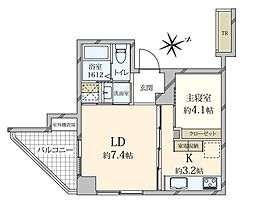 レグノ・ラフィネ南青山 1LDKの間取図画像