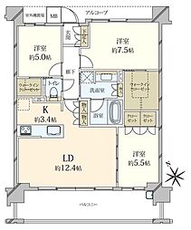間取図画像 3LDK