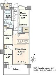 間取図画像 2SLDK