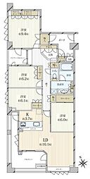 プライマージュ加賀 4LDKの間取図画像