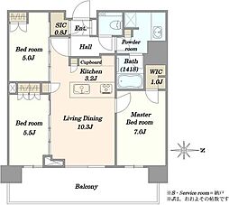 間取図画像 3LDK