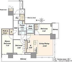 間取図画像 3LDK