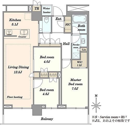 間取り ザ・パークハウス晴海タワーズ　クロノレジデンス 45階/-