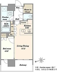 間取図画像 1LDK