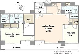 レグノ・セレーノ 2SLDKの間取図画像