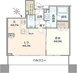 間取図画像 1LDK