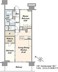 間取図画像 2LDK