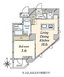 アクタージュ新御徒町 1LDKの間取図画像