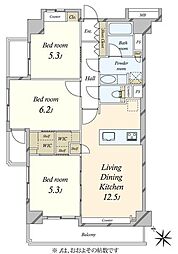 間取図画像 3LDK