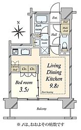 間取図画像 1LDK