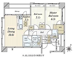 間取図画像 2LDK