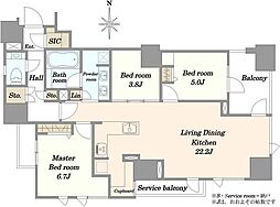 間取図画像 3LDK