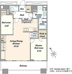 間取図画像 2LDK