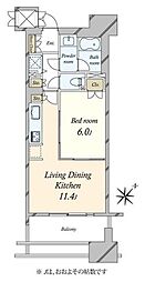 間取図画像 1LDK