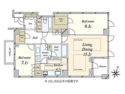 間取図画像 2LDK