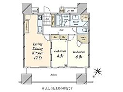 間取図画像 2LDK