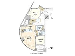 間取図画像 2LDK