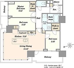 間取図画像 3LDK
