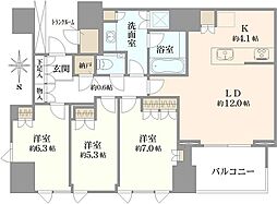 間取図画像 3LDK