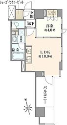 オープンレジデンシア麻布六本木 1LDKの間取図画像