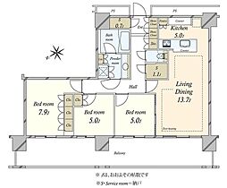 間取図画像 3LDK