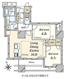 間取図画像 2LDK