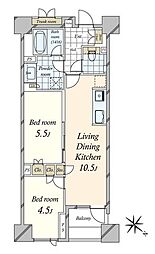 間取図画像 2LDK