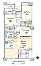 間取図画像 2SLDK