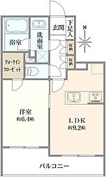 ライオンズ四谷タワーゲート 1LDKの間取図画像