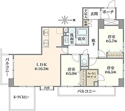 ツインシティ東砂アネックス 3LDKの間取図画像