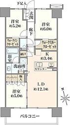間取図画像 3LDK
