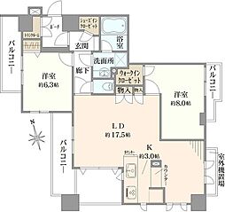 間取図画像 2LDK