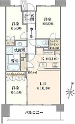 パークホームズ目白ザフォレスト 3LDKの間取図画像