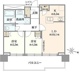 間取図画像 2LDK