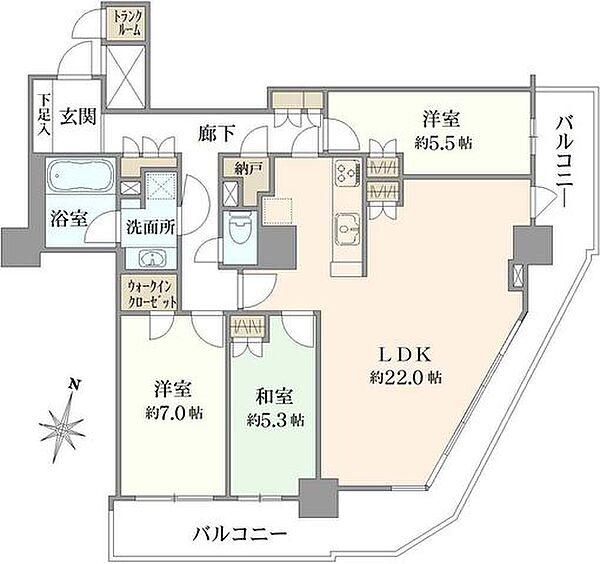 間取りを拡大表示